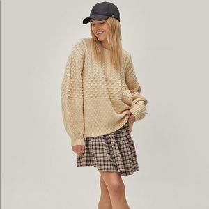 Nasty gal cable knit sweater